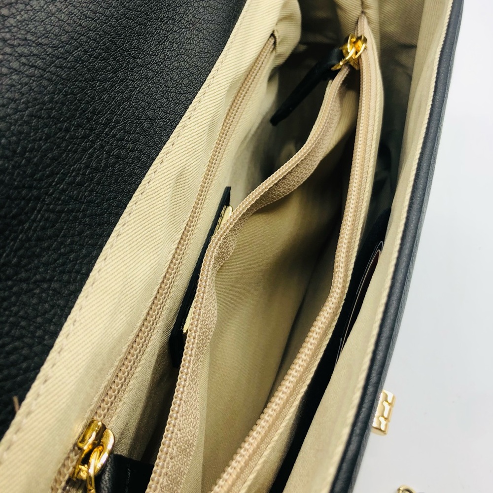 VALENTINO Black Leather Crossbody Handbag! - Picture 9 of 10